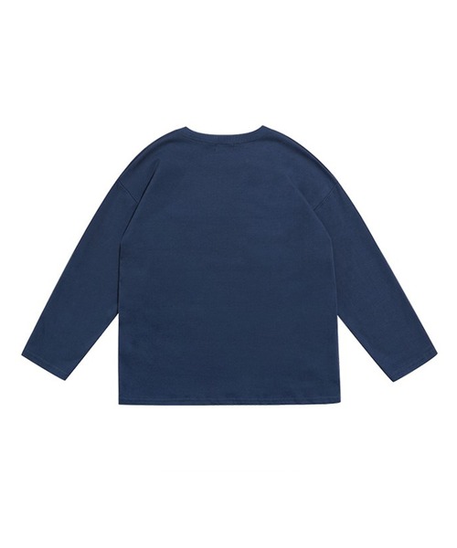 muahmuah（ムーアムーア）の「MUAHMUAH シグネチャー グラフィック長袖Tシャツ（Tシャツ/カットソー・レディース・インディゴブルー/ホワイト・FREE）」の15枚目の写真