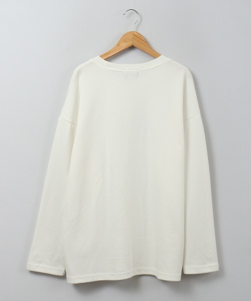muahmuah（ムーアムーア）の「MUAHMUAH シグネチャー グラフィック長袖Tシャツ（Tシャツ/カットソー・レディース・インディゴブルー/ホワイト・FREE）」の5枚目の写真