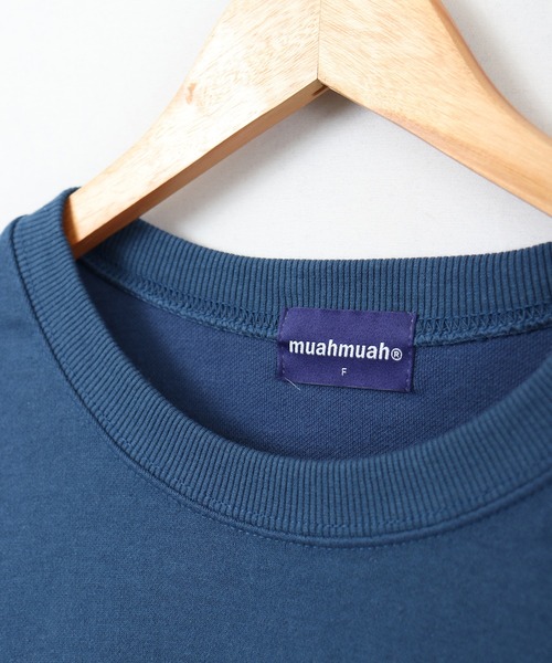 muahmuah（ムーアムーア）の「MUAHMUAH シグネチャー グラフィック長袖Tシャツ（Tシャツ/カットソー・レディース・インディゴブルー/ホワイト・FREE）」の20枚目の写真