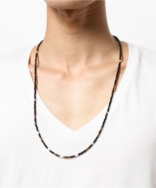 MYE-DO'（マイ・ドゥ）の「ロングレングス ビーズネックレス ”unus”（ネックレス・メンズ・ブラック・FREE）」の4枚目の写真