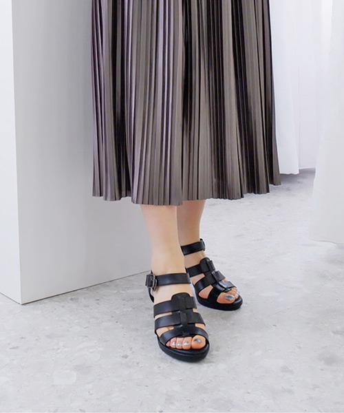 セール】グルカヒールサンダル/21475（サンダル）｜MODE KAORI（モード