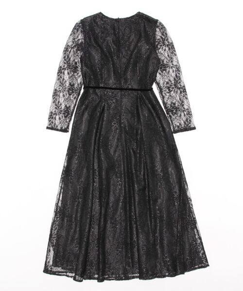 AIMER（エメ）の「ベロアリボン付きラメレースパーティードレス