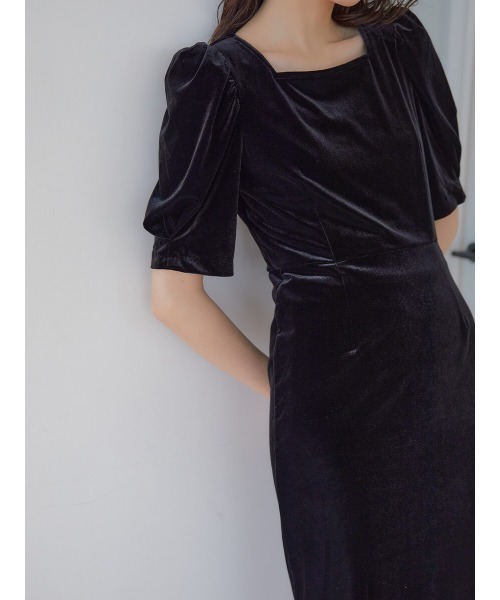 Ayla(アイラ)の「velvet half sleeve dress(ドレス)」 - WEAR Ayla(アイラ)の「velvet half sleeve dress(ドレス)」 - WEAR