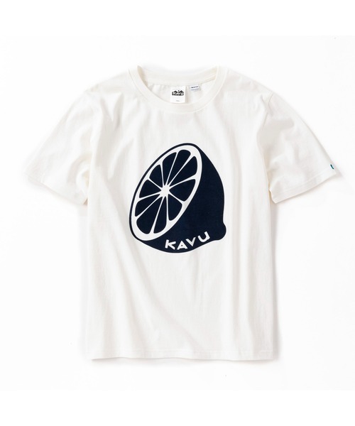KAVU(カブー)の「KAVU/カブー Lemon Tee/レモンティー(Tシャツ/カットソー・メンズ・ヘザーグレー/ホワイト/ブラック・X-LARGE/MEDIUM/LARGE)」の2枚目の写真