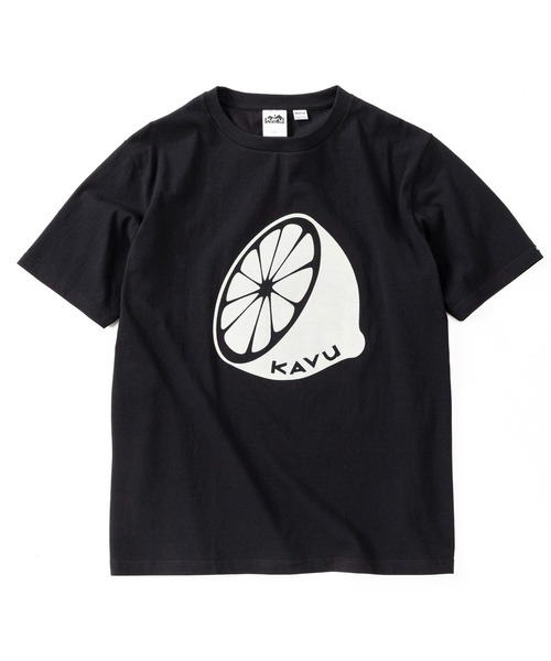 KAVU(カブー)の「KAVU/カブー Lemon Tee/レモンティー(Tシャツ/カットソー・メンズ・ヘザーグレー/ホワイト/ブラック・X-LARGE/MEDIUM/LARGE)」の3枚目の写真