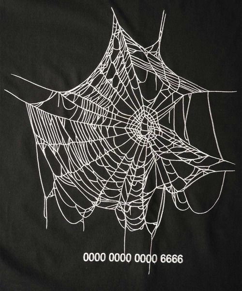 SHAREEF(シャリーフ)の「”SPIDERWEB” S/S T-SHIRTS(Tシャツ/カットソー・メンズ・パープル/ホワイト/ブラック・1/2/3)」の4枚目の写真