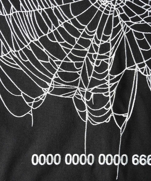 SHAREEF(シャリーフ)の「”SPIDERWEB” S/S T-SHIRTS(Tシャツ/カットソー・メンズ・パープル/ホワイト/ブラック・1/2/3)」の5枚目の写真