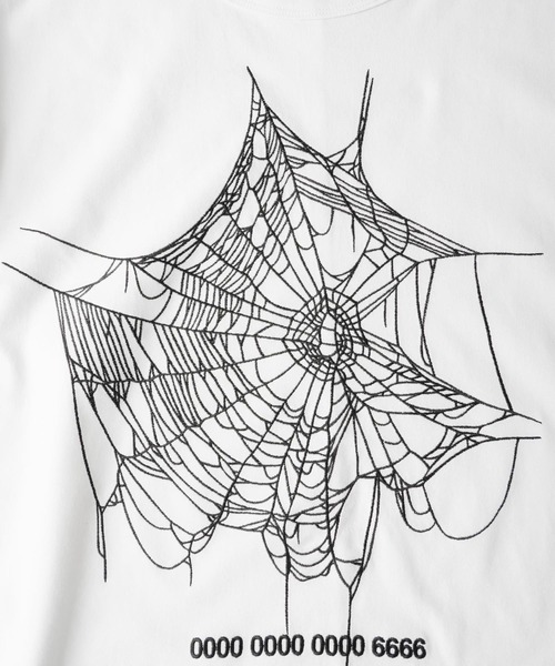 SHAREEF(シャリーフ)の「”SPIDERWEB” S/S T-SHIRTS(Tシャツ/カットソー・メンズ・パープル/ホワイト/ブラック・1/2/3)」の7枚目の写真