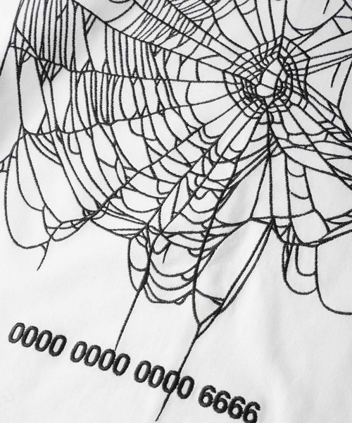 SHAREEF(シャリーフ)の「”SPIDERWEB” S/S T-SHIRTS(Tシャツ/カットソー・メンズ・パープル/ホワイト/ブラック・1/2/3)」の8枚目の写真
