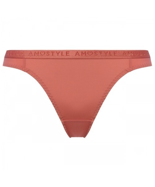 AMOSTYLE BY Triumph（アモスタイルバイトリンプ）の「ストリング（Tバック） シグネチャースムース AMST1420 String JX（ショーツ・レディース・ブラック/ベージュ/オレンジ・M）」の3枚目の写真