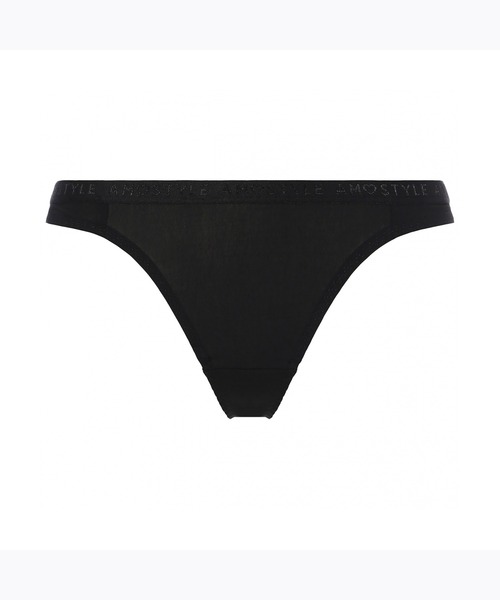 AMOSTYLE BY Triumph（アモスタイルバイトリンプ）の「ストリング（Tバック） シグネチャースムース AMST1420 String JX（ショーツ・レディース・ブラック/ベージュ/オレンジ・M）」の2枚目の写真