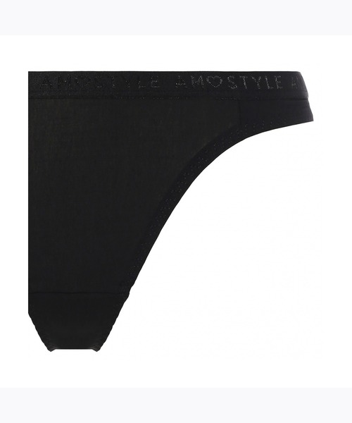 AMOSTYLE BY Triumph（アモスタイルバイトリンプ）の「ストリング（Tバック） シグネチャースムース AMST1420 String JX（ショーツ・レディース・ブラック/ベージュ/オレンジ・M）」の4枚目の写真