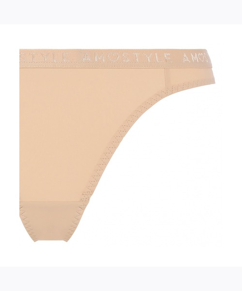 AMOSTYLE BY Triumph（アモスタイルバイトリンプ）の「ストリング（Tバック） シグネチャースムース AMST1420 String JX（ショーツ・レディース・ブラック/ベージュ/オレンジ・M）」の5枚目の写真