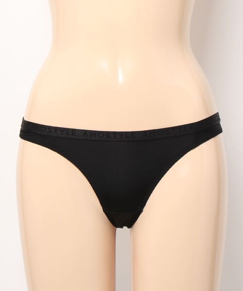 AMOSTYLE BY Triumph（アモスタイルバイトリンプ）の「ストリング（Tバック） シグネチャースムース AMST1420 String JX（ショーツ・レディース・ブラック/ベージュ/オレンジ・M）」の10枚目の写真