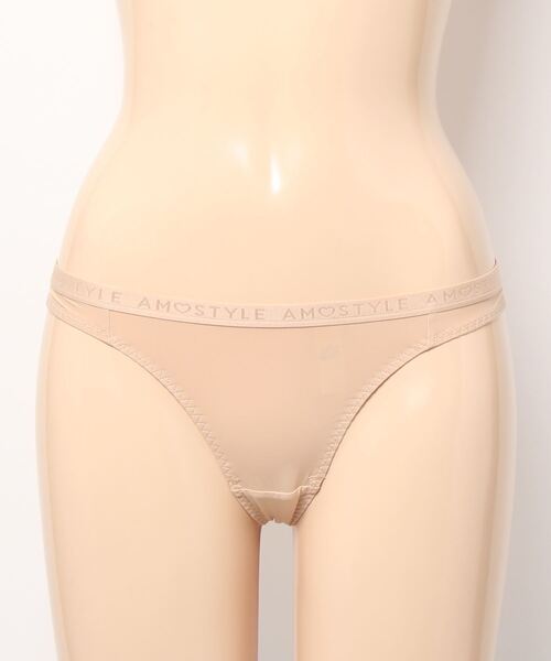 AMOSTYLE BY Triumph（アモスタイルバイトリンプ）の「ストリング（Tバック） シグネチャースムース AMST1420 String JX（ショーツ・レディース・ブラック/ベージュ/オレンジ・M）」の12枚目の写真