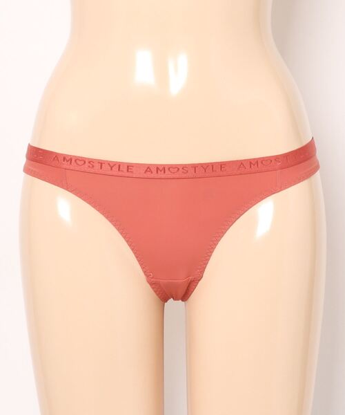 AMOSTYLE BY Triumph（アモスタイルバイトリンプ）の「ストリング（Tバック） シグネチャースムース AMST1420 String JX（ショーツ・レディース・ブラック/ベージュ/オレンジ・M）」の14枚目の写真