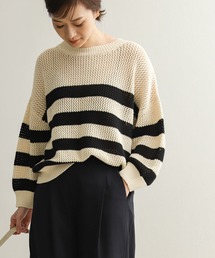 URBAN RESEARCH DOORS | メッシュボーダーKNIT(ニット/セーター)