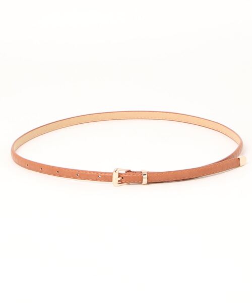 STYLEBLOCK（スタイルブロック）の「パイソン柄PUレザー細ベルト（ベルト・レディース・レッド/カーキ/ブラック/グリーン/ホワイト/ブルー/ライトパープル/キャメル/ピンク・FREE）」の7枚目の写真