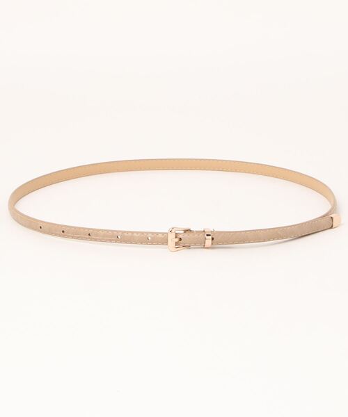 STYLEBLOCK（スタイルブロック）の「パイソン柄PUレザー細ベルト（ベルト・レディース・レッド/カーキ/ブラック/グリーン/ホワイト/ブルー/ライトパープル/キャメル/ピンク・FREE）」の3枚目の写真