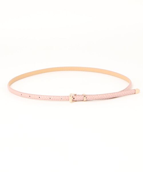 STYLEBLOCK（スタイルブロック）の「パイソン柄PUレザー細ベルト（ベルト・レディース・レッド/カーキ/ブラック/グリーン/ホワイト/ブルー/ライトパープル/キャメル/ピンク・FREE）」の8枚目の写真