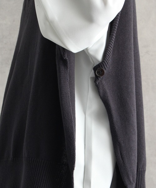 welise（ウェライズ）の「【welise/ウェライズ】フェードカラー EXコットン オープン1Bサイドスリット Vネックニットベスト（ベスト・メンズ・グレー系その他/スミクロ/グレイッシュベージュ/コーラル/ブラウン・M/L）」の19枚目の写真