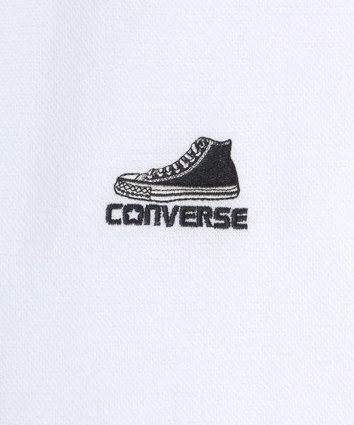 CONVERSE(コンバース)の「CONVERSE/コンバース 鹿の子 ワンポイントロゴ刺繍 オーバーサイズ 半袖ポロシャツ レディース メンズ(ポロシャツ・レディース・ブラック系その他/ブラック/グリーン/ホワイト系その他/ライトグレー/ホワイト・M/L/LL)」の13枚目の写真