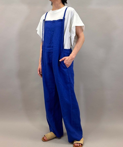 Munich（ミューニック）の「40sフレンチリネンキャンバスサロペット（サロペット/オーバーオール・レディース・ブルー/カーキ/ブラック・S/M）」の17枚目の写真