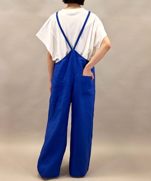 Munich（ミューニック）の「40sフレンチリネンキャンバスサロペット（サロペット/オーバーオール・レディース・ブルー/カーキ/ブラック・S/M）」の11枚目の写真