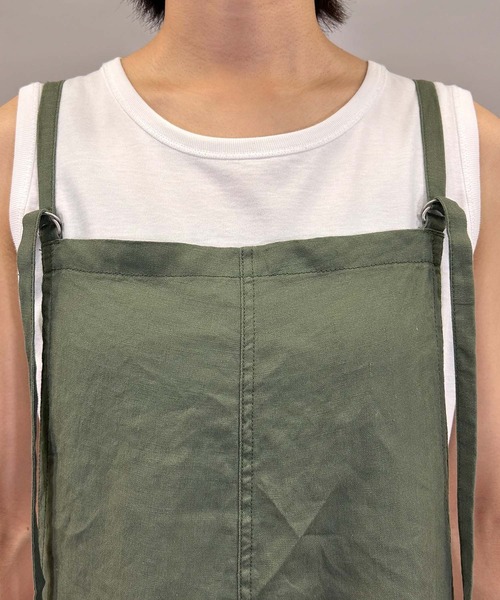 Munich（ミューニック）の「40sフレンチリネンキャンバスサロペット（サロペット/オーバーオール・レディース・ブルー/カーキ/ブラック・S/M）」の9枚目の写真