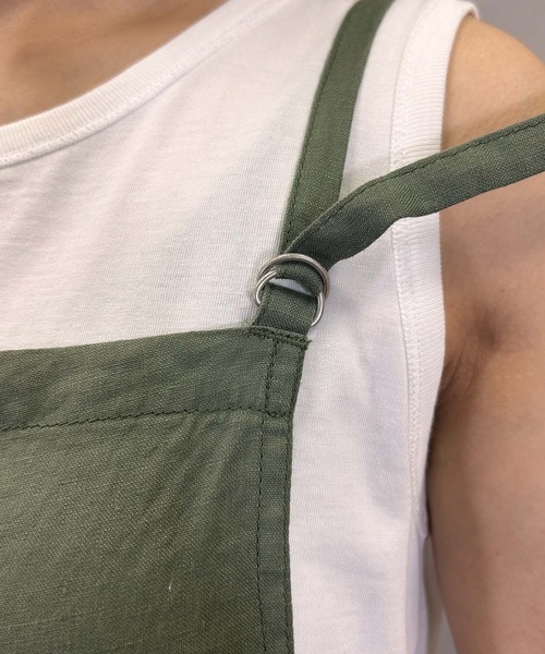 Munich（ミューニック）の「40sフレンチリネンキャンバスサロペット（サロペット/オーバーオール・レディース・ブルー/カーキ/ブラック・S/M）」の18枚目の写真