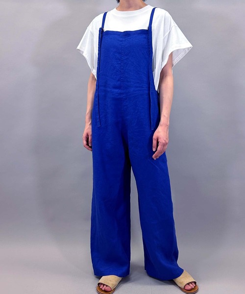 Munich（ミューニック）の「40sフレンチリネンキャンバスサロペット（サロペット/オーバーオール・レディース・ブルー/カーキ/ブラック・S/M）」の8枚目の写真