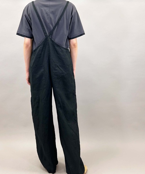 Munich（ミューニック）の「40sフレンチリネンキャンバスサロペット（サロペット/オーバーオール・レディース・ブルー/カーキ/ブラック・S/M）」の14枚目の写真