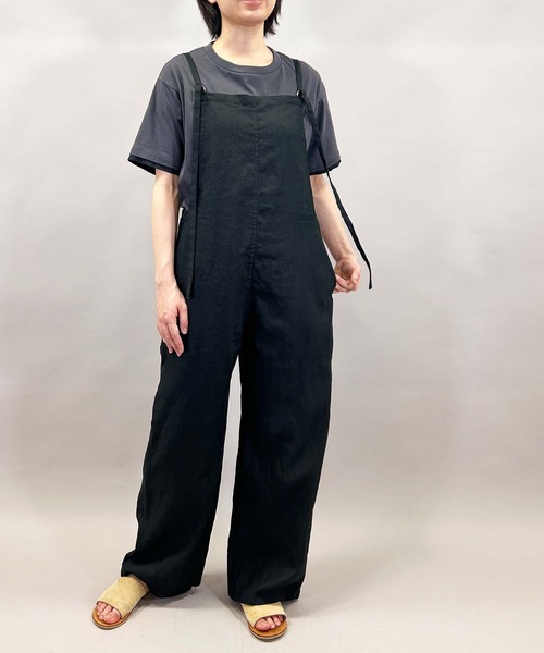 Munich（ミューニック）の「40sフレンチリネンキャンバスサロペット（サロペット/オーバーオール・レディース・ブルー/カーキ/ブラック・S/M）」の16枚目の写真