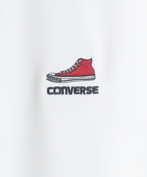 CONVERSE(コンバース)の「CONVERSE/コンバース オーバーサイズ ロゴ オールスター スニーカー ワンポイント刺繍 レギュラーカラー 半袖シャツ(シャツ/ブラウス・メンズ・ライトグレー/ブラック/ブラウン/グリーン/ホワイト・M/LL/L)」の14枚目の写真