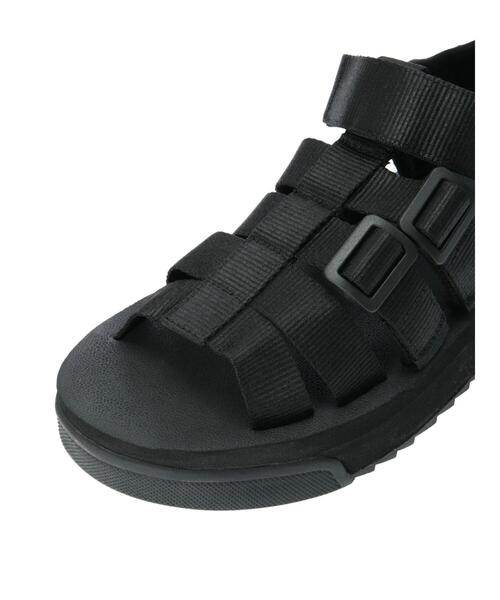 Samansa Mos2（サマンサ モスモス）の「フィッシュボーンスポーツサンダル（サンダル・レディース・オフホワイト/ブラック・MEDIUM/LARGE）」の11枚目の写真