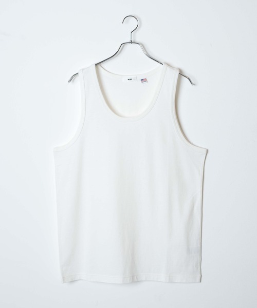 WEGO（ウィゴー）の「WEGO/USAコットンタンクトップ（タンクトップ・メンズ・ブラック/ホワイト・MEDIUM/LARGE）」の17枚目の写真