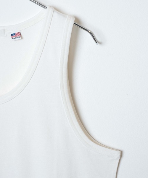 WEGO（ウィゴー）の「WEGO/USAコットンタンクトップ（タンクトップ・メンズ・ブラック/ホワイト・MEDIUM/LARGE）」の20枚目の写真