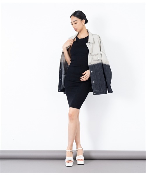 LATINA（ラティーナ）の「アメスリタイトフィットワンピース（ワンピース・レディース・グリーン/パープル/ブラック・FREE）」の2枚目の写真