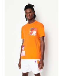 【A|X アルマーニ エクスチェンジ】フローラルプリント　半袖クルーネックTシャツ/REGULAR