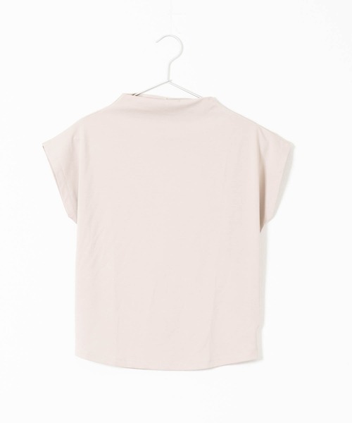 toki doki(トキドキ)の「冷感ボトルネックフレンチTシャツ(Tシャツ/カットソー・レディース・ラベンダー/アイボリー/ブラック/ライトグレー・FREE)」の5枚目の写真