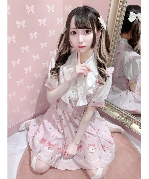Ank Rouge Ribbon PartyプリントSet up Ank Rouge（アンクルージュ）の「RIBBON PARTYプリントSET UP