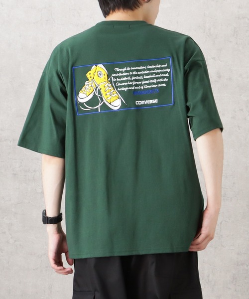 STONE *優雅さと快適さの融合*バックコンパス Tシャツ SHINNOSUKE UCHIDA/内田慎之介 】GRAPHIC PRINT TEE｜CONVERSE