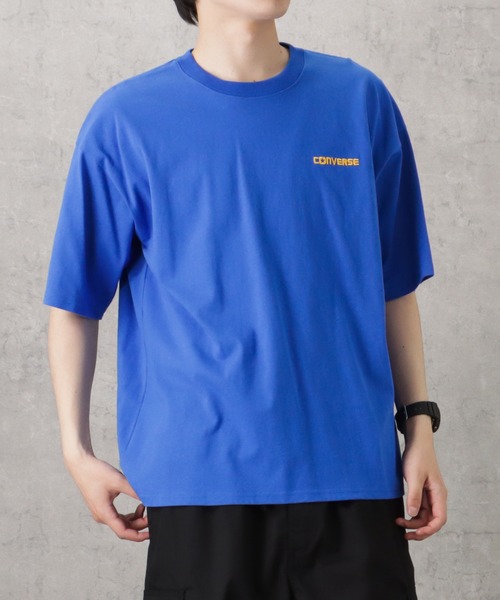 CONVERSE(コンバース)の「CONVERSE コンバース バックサガラ刺繍ショートスリーブTシャツ(Tシャツ/カットソー・メンズ・ホワイト/ブルー/ブラック/グリーン・M/XL/L)」の12枚目の写真