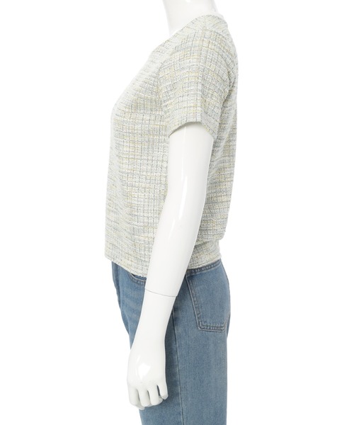 fifth（フィフス）の「ツイードニットプルオーバー（Tシャツ/カットソー・レディース・ライトグリーン/ブルー・M）」の18枚目の写真