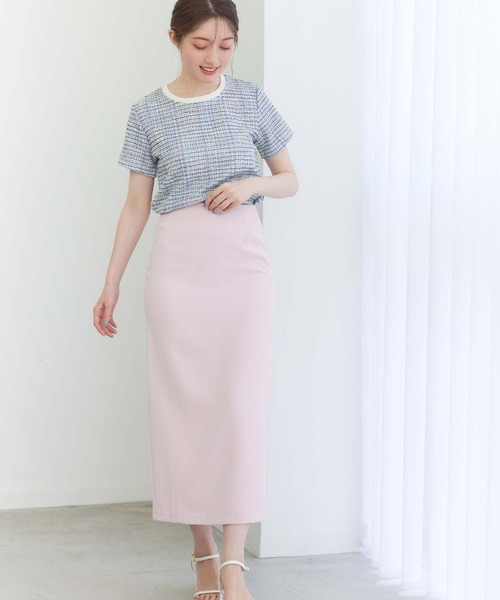 fifth（フィフス）の「ツイードニットプルオーバー（Tシャツ/カットソー・レディース・ライトグリーン/ブルー・M）」の20枚目の写真