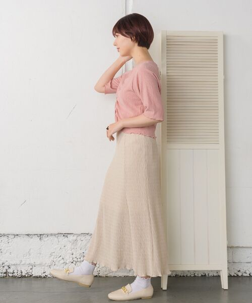 RETRO GIRL（レトロガール）の「シャーリングTee（Tシャツ/カットソー・レディース・グリーン/ブルー/ホワイト/ピンク・FREE）」の17枚目の写真