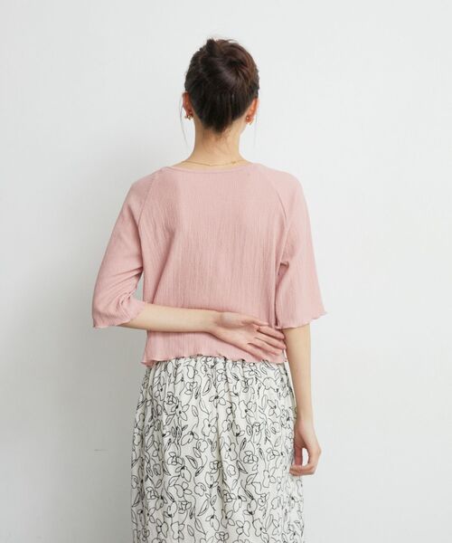 RETRO GIRL（レトロガール）の「シャーリングTee（Tシャツ/カットソー・レディース・グリーン/ブルー/ホワイト/ピンク・FREE）」の20枚目の写真