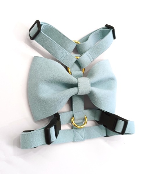 スウェード ビッグリボンハーネス（リード/ハーネス/首輪）｜ONEKOSAMA