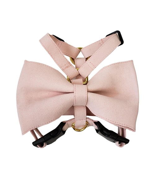 スウェード ビッグリボンハーネス（リード/ハーネス/首輪）｜ONEKOSAMA