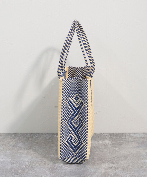 Moon Bird（ムーンバード）の「【MoonBird/ムーンバード】メルカドカラーモチーフ Lサイズ（かごバッグ・レディース・ホワイト系その他2/ブルー系その他3・FREE）」の8枚目の写真